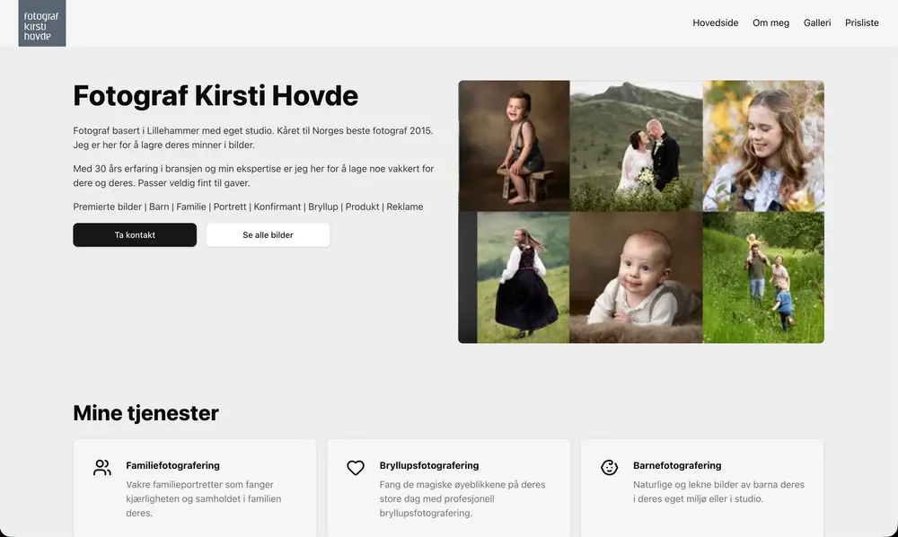 Fotograf Kirsti Hovde